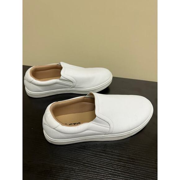 STQ Work Non Slip Size US 10 Round Toe Sneakers Shoes Slip On Women's White - Picture 5 of 11